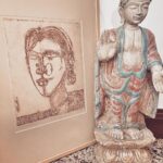 Lisa Ray Instagram - I’ve been waiting for both these intriguing works. The #LaxmaGoud etching complements my modest but passion led collection of Indian modern artists which I began collecting in the early 90s. Thank you @chemouldprescottroad And this lama-esque Buddha has been sourced by my friends @theantiquestory from an estate in Himachal. Staying in Singapore evokes more Desi pride than I expected.