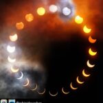 Lisa Ray Instagram - Repost from @rohinidevasher using @RepostRegramApp - I was very disappointed not to be able to travel to the central line to see this magnificent eclipse but the view from Noida didn't disappoint! #ringoffire #solsticeeclipse #annularsolareclipse2020 This composite is of the duration of the eclipse from the #firstcontact at 10:20am, maximum phase 11:55 to the #fourthcontact 1:48pm! Both with and without the solar filter thanks to sporadic #cloudcover ☁☁☁☁Until the next #eclipsechase ☀ Shot with #fujixt20 50-200mm lens ____________________ #eclipsechaser #eclipsewatch #solareclipse2020 #solar #eclipse #eclipseseason #astrophotography #astronomy #solarphotography #sun #moon #conjunction #makingacaseforwonder #artistsoninstagram #lookup #observation #observations #speculationsfromthefield #fieldnotes