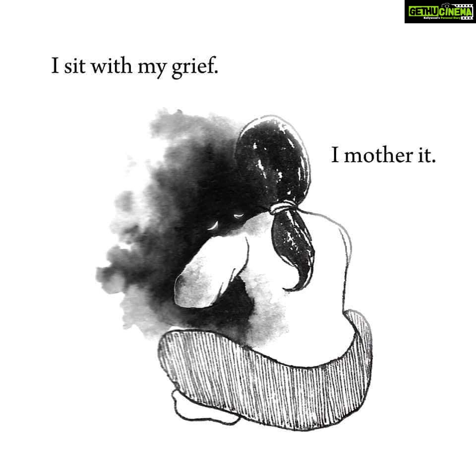 Lisa Ray Instagram - Had to share. This is a really transformative practise. I do this with a lot of my circular thoughts these days, not only grief: you know the ones that buzz inside your head and bite you from the inside. We don’t have to believe every thought that pops up. It’s a inner revolution that needs time and well, we have time now. No time like the NOW to sit with unprocessed emotions. Via @messycooking_alwaysvegan Images from #ISLAgriefandloss