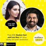 Lisa Ray Instagram - Repost from @graziaindia using @RepostRegramApp - #PrideMonth: Catch Keshav Suri, Executive Director at The Lalit Suri Hospitality Group, in conversation with author & actress Lisa Ray, as they discuss the role of straight allies in the LGBTQIA+ movement, and queer sensitisation. Day: Sunday, June 14 Time: 4 PM Venue: Instagram Live _________________________________ #AtHomeWithGrazia #SundaysWithGrazia #PrideMonth2020 #LisaRay #KeshavSuri