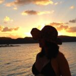 Lisa Ray Instagram - Reflecting on #worldoceansday and the countless moments at the lair of majesty and terrifying depths. Staying close to the ocean, keeps you humble and demands you respect its chaotic, unpredictable glory. This one is taken on our honeymoon in #BoraBora We vow to return, if the universe relents 🙏🏼