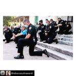 Lisa Ray Instagram - Repost from @rebeccasuhrawardi using @RepostRegramApp - These are Miami Police. When the protestors came they took a knee, and it’s exactly here where peace should begin. Why? Because it’s acknowledgment from the powers that be that there is a problem, and acknowledging the system’s role in it. It acknowledges that the problem doesn’t wholly originate from protestors or petty criminals. And what any human wants when they are being marginalized, hurt, oppressed or generally wronged is to be heard and acknowledged. To hear, from authority, or from an opposing party, “Yes, you are right, there is a problem. And we hear you.” And until oppressed people begin to hear and feel acknowledgment, uprise will always surface. People will always fight. Revolutions will always arise. This is history, this is life. Acknowledgment is the start of a solution. And right now, our leadership refuses to acknowledge there’s a problem with the system, and without it, how can we find solutions? Miami still got effed up from protests, but damn, at least the cops are thinking, and it gives me hope 👊 I’m proud of these officers. #miamiprotests #miamipolice