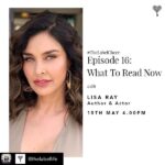 Lisa Ray Instagram - Repost from @thelabellife using @RepostRegramApp - Tune in to episode 16 of #TheLabelCheer with ace author and actor @lisaraniray for a fun session on what to read right now to get through this lockdown. Tune in LIVE at 4.00PM TODAY. #TheLabelLife #Reading #NowReading #Books #Bookstagram #Read #QuaranReading #TBR #TBRList #TBRPile