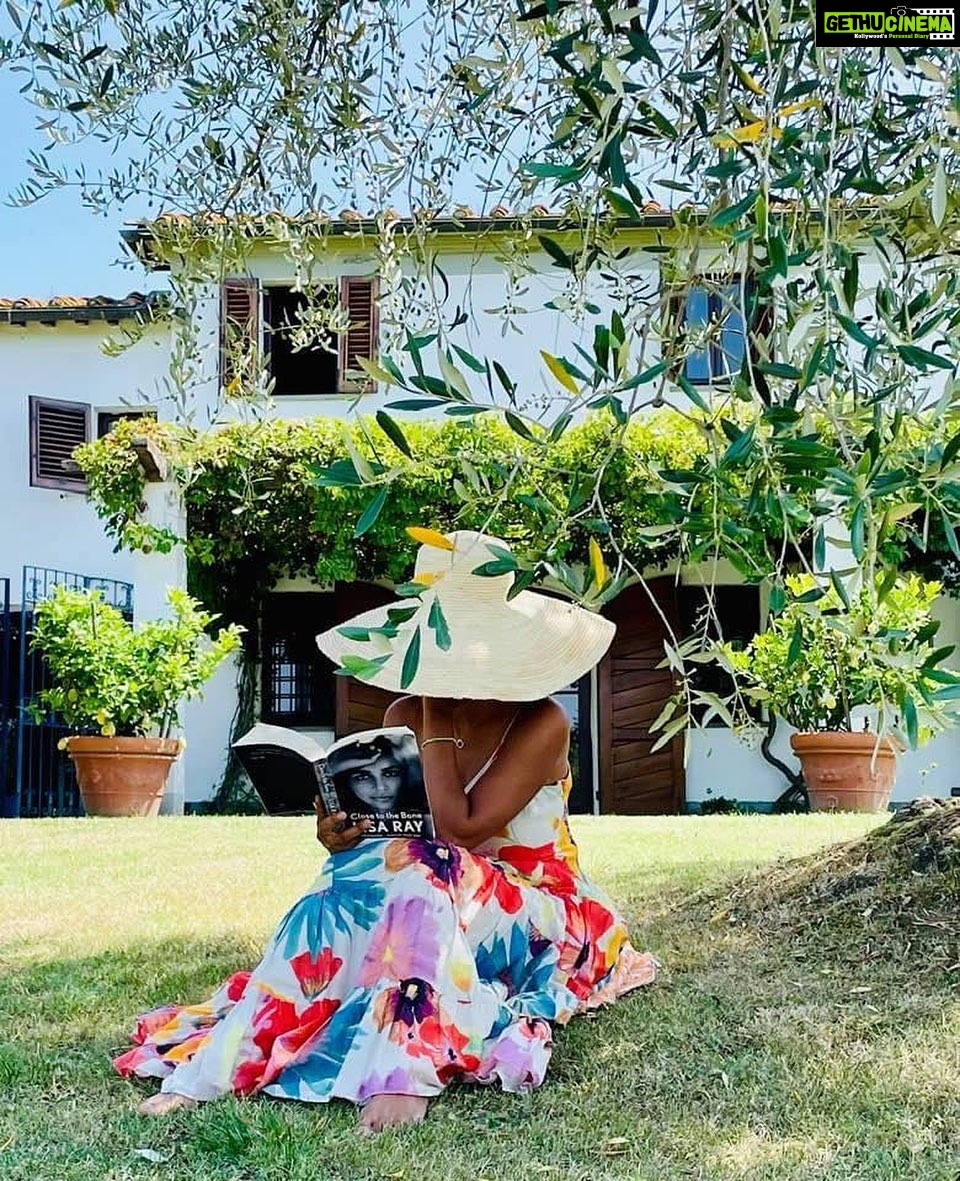 Lisa Ray Instagram - My dear friend Leonie the lioness posted this from Italy. She herself is a talented wordsmith and appreciation from my inner circle of gypsy artists and poet lawyers is second to none. Repost: The truth is I dont read much these days. I miss reading. I’ve been carrying this memoir around with me for months, optimistically imagining a mental chatter-free window while I wait in the school car queue. Funny that it was here, in Lucca, under these branches, that the window flung itself open. Lisa has been here. She may have sat under this very olive tree. How marvellous to read a great book. What a gift to read a great book written by a friend. If you know (or think you know) Lisa, get this book. If you dont know Lisa, get this book. Lisa Ray (wherever you are in the world), I heard your voice and felt you on every page of this journey. Thank you for being so bold and so raw. Close To The Bone