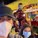 Mahesh Babu Instagram - Me... Iron Man and the girl! @sitaraghattamaneni at I.M.G🎅🎄🎄🎄🎄 Merry Christmas you all ⭐♥️♥️