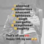 Mahesh Babu Instagram – Wishing u a happy 13th my son!  Ur officially a teenager :) :) Celebrate your adolescence with loads of fun & adventure! ♥♥
@gautamghattamaneni