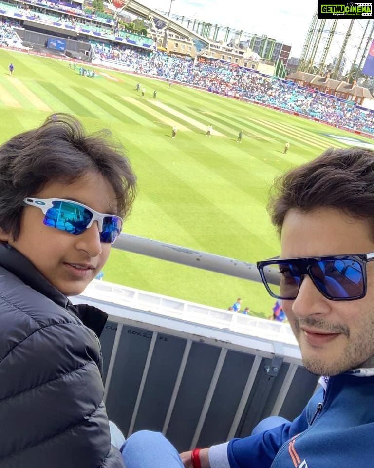 Mahesh Babu Instagram - This one's for my boy...🏏 @gautamghattamaneni ♥♥ #INDvAUS @ The Oval