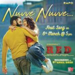 Malvika Sharma Instagram - You were Thrilled by our Teaser, Now Feel the Love in our First Song 💕 #NuvveNuvve from @Red_TheFilm will be out on March 6th at 5PM. A Melody Brahma #ManiSharma Musical 🎶 Sung by #RamyaBehara, @anuragkulkarni_ Lyrics by #SirivennelaSeetharamaSastry gaaru. @tirumalakishore @ram_pothineni @redthefilmoffl @srisravanthimoviesoffl @label_deepthee
