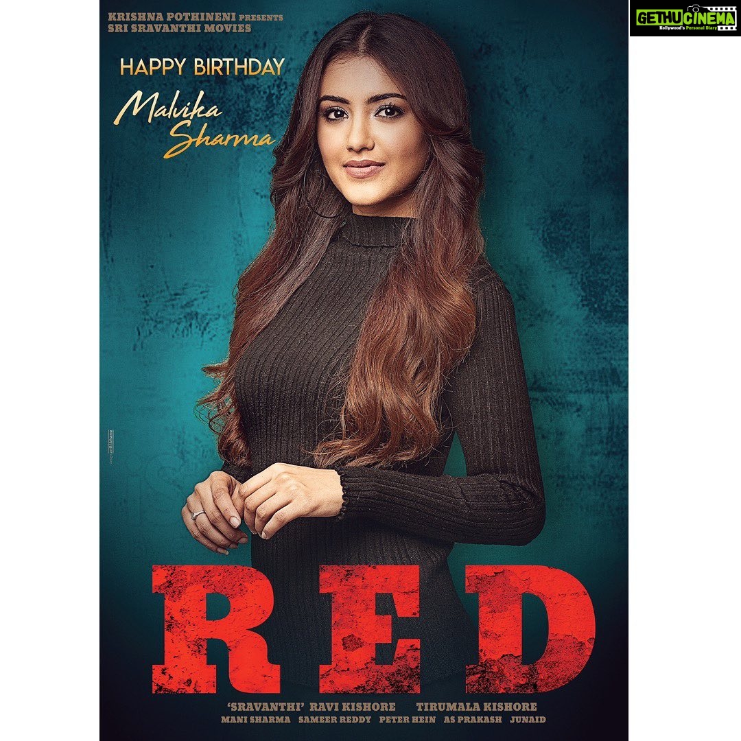 Malvika Sharma Instagram - @redthefilmoffl #REDTheFilm #REDOnAPR9th @ram_pothineni @SravanthiMovies @DirKishoreOffl #nivethapethuraj #SravanthiRaviKishore #ManiSharma 💁🏻♀️👄 @makeupmistress_uneza 👗 @riyabhansalii 💇🏼♀️ @shaelkat 📸 @varunadlakhaofficial @castingbeans #malvikasharmaofficial #malvikasharma