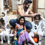 Naga Shaurya Instagram – Trick or treating with these cuties🎃🎃