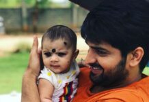 Naga Shaurya Instagram - Cute Kids? = Happy Me ☺️ Met with this cute little one on sets! ♥️♥️ PS - She is a fairy and has got magical powers which makes everyone around her happy. #Kids #babies #kidslove #HappyMe
