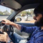 Naga Shaurya Instagram – On the way to Shanti Theatre #Chalo 🏎️