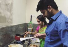Naga Shaurya Instagram - Helping mom in the kitchen, My dosa looks pretty good,eh?