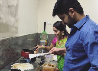 Naga Shaurya Instagram - Helping mom in the kitchen, My dosa looks pretty good,eh?
