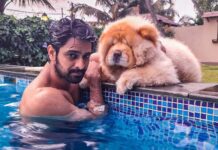 Naga Shaurya Instagram - After the hustle , before the bustle #pooltimewithmyboy❤️