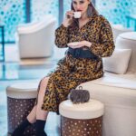 Nargis Fakhir Instagram - Feeling fierce. 🐆 . . . Styled by @rubyalgayar Dress : @dinazakiofficial Mua : @malihajkhan Photog: @kashifrashid . Styled by : @rubyalgayar Dress : @dinazakiofficial #leopardprint #fashion #style #ootd #fashionblogger #makeupblogger #hudabeauty #instafashion #thegoodlife #bossbabe