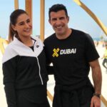 Nargis Fakhir Instagram - @luis__figo 😃-What an amazing day at kite beach -#dubai. #xyoga #xdubaiyoga thankyou @deepikamehtayoga i feel so uplifted & filled with joy in my ❤️. #grateful #blessed @xyogadubai