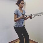 Nargis Fakhir Instagram – The struggle is real son 😐 morning Pilates to rehabilitate my a!$