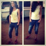 Nargis Fakhir Instagram - #reebok On set shooting, rockin my reebok gear! LUV REEBOK #LIVEwithFIRE @reebokindia