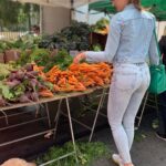 Nargis Fakhir Instagram - Farmer market. Get your healthy on. Hollywood Walk of Fame