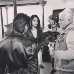 Natasha Suri Instagram - Why so serious?! On sets of #Aadat #AadatDiaries #NatashaSuri #KaranSinghGrover #bhushanpatel #Bollywood