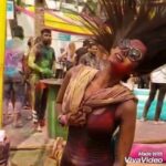Natasha Suri Instagram - This is how I spent my Holi this year, at @vineetjain12 ‘s super fun ‘Times Holi Party 2018’. These interesting shots taken by #atulkasbekar on @samsung_s9_new @samsungindia @samsungmobile #natashasuri #holiparty2018 #timesofindia #samsungindia #samsungs9 #s9 #GalaxyS9 #TheCameraReimagined