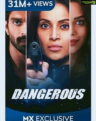 Natasha Suri Instagram - Crossed 30 million views!! 🙌 Btw..this is my first film poster. So thrilled!❤️ #Dangerous produced by my dear @mikasingh & @vikrampbhatt Dedicating this (and everything ever) to my beloved mother❤️ #natashasuri