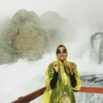 Natasha Suri Instagram – This spot is called ‘Cave of the Winds’. Its where you can get under the falls and experience it upclose..The water was icecold..brrrr Omggg!!!…#niagarafalls#buffalo#america