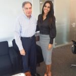 Natasha Suri Instagram - One of my most favorite people on the planet. A man of steel, spine and intergrity. Humility and grace personified. You have an eternal fan-girl in me Mr Ratan Tata! ❤🤗 #RatanTata #NatashaSuri #Favourite #Inspiration #Legend #natashasuri #JRDTata