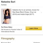 Natasha Suri Instagram – One step at a time!