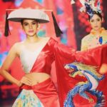 Natasha Suri Instagram – Creative things we wear on the runway! Fashion is art!! This was a student show of Amor Institute of Fashion Designing, Ahmedabad!