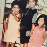 Natasha Suri Instagram – Found this childhood pic of us in Maa’s maternal home in Andhrapradesh..#Surisisters#babygirls #natashasuri