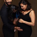 Neha Dhupia Instagram - Took us 2 days to come with a caption….The best one we could think of was … Thank you, God. 😇❤️🤰🧿 📸 @prasadnaaik #WaheguruMehrKare