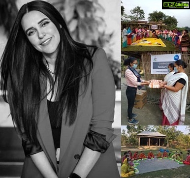 Neha Dhupia Instagram - Even today taboos and stigma around periods hold many young girls and women back from achieving their true potential. Being a mother, I feel that nothing should come in the way of young girls achieving their full potential. This Menstrual Hygiene Day , lets talk about periods openly and help women and girls most in need get through these trying times. As many of them lost access to hygienic sanitary solutions due to the pandemic, @WhisperIndia and I came together to donate sanitary napkins to @Sestaorgindia in remote Guwahati. I believe every women and girl deserves a safe and healthy period. I am also happy to know that people across the country are supporting @Whisperindia’s #KeepGirlsInschool movement, empowering girls with period education and protection! We are #StrongerTogether #Whisper #Menstruation #SanitaryPads #Donations #KeepGirlsInSchool #MensturalHygieneDay #menstrualhygieneday2021