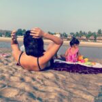Neha Dhupia Instagram - Somewhere between ab crunches and building sand castles ... 🏖