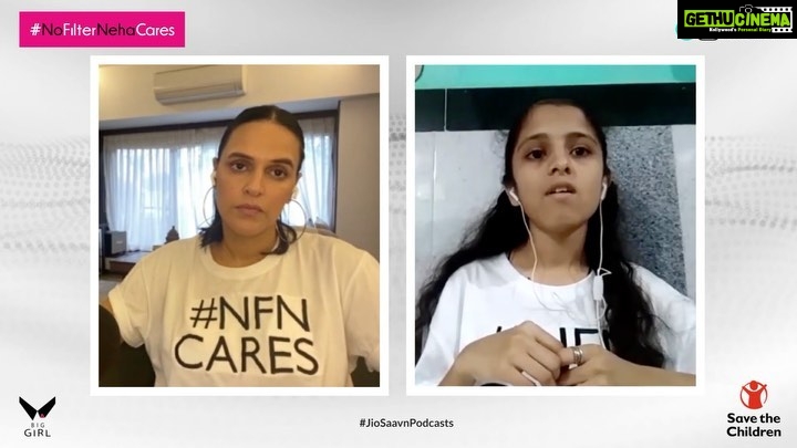 Neha Dhupia Instagram - Saleha Khan, a 20 year old girl, has taken on the challenge of changing the mindsets of hundreds of young girls, with regard to menstruation, health and hygiene, helping them view it in a positive light. She has actively participated in TED Talks, street plays and has taken up educational sessions to spread the word about the cause and normalise talking about periods, amongst both, girls and boys. Listen to her inspiring story on the latest episode of #NoFilterNehaCares only on @jiosaavn. Tap on the link in our bio to find out how you can donate. #NFNCares #NFNS5 #NoFilterNeha #Season5 #NehaDhupia #HomeEdition #WorkFromHome #podcastsforeveryone #podcasting #podcastlife #Listenathome #LiveInYourLivingRoom #JioSaavnPodcasts #JioSaavn @wearebiggirl @nehadhupia @savethechildren_india @jiosaavnpodcasts
