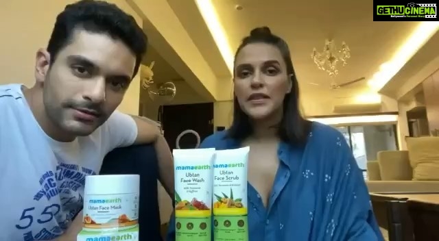 Neha Dhupia Instagram - We have always loved pampering ourselves with natural goodness and recipes passed down to us from generations. This Ubtan range from @mamaearth.in has become a staple in our Sunday regimen. Mamaearth is all about #GoodnessInside so not only do they give you natural and toxin free products, but also they ensure that they stay #CrueltyFree and do not test on animals. So go check out their amazing products to pamper yourselves on www.mamaearth.in and do not forget to use my code NEHAD20 for a 20% off!