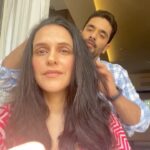 Neha Dhupia Instagram – With pollution and chemical treatments, taking care of your hair can be a challenge! Do you know what works for me? An indulgent hair massage with India’s very own @mamaearth.in BhringAmla Hair Oil. The natural ingredients and toxin free formula do wonders to my hair. For  reduced hair fall and naturally healthy hair, try the BhringAmla Oil yourself. It’s available on mamaearth.in, Amazon and Nykaa.Do not forget to use my code NEHAD20 (valid on mamaearth.in) for a 20% discount on all Mamaearth products .. @bethetribe