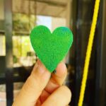 Neha Dhupia Instagram - Colour of our heart ... green as it should be ... working towards saving our planet 🌍 everyday .... art this morning by our little one @mehrdhupiabedi 🌍❤️