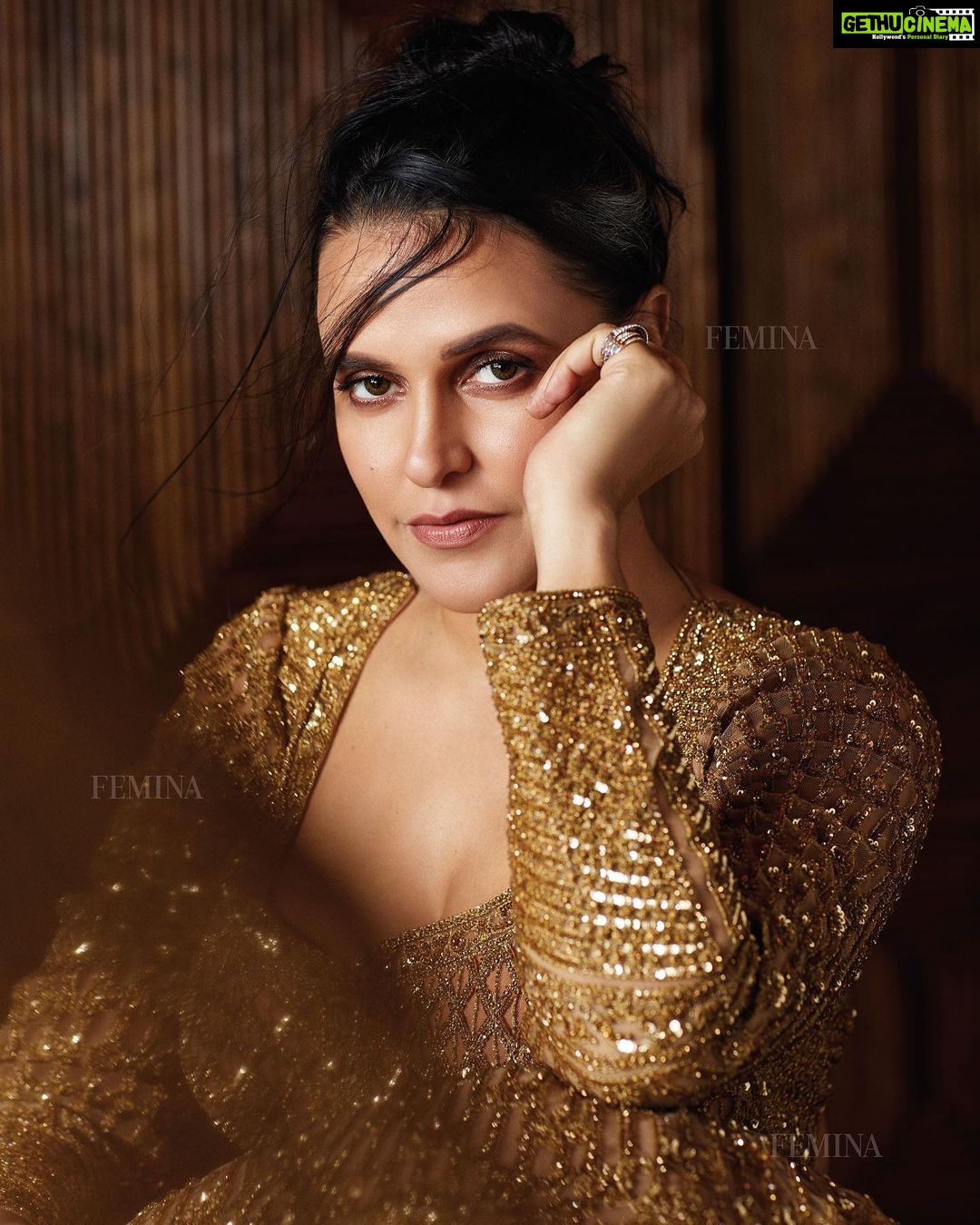 Neha Dhupia Instagram - I 👁 U ... #coverstory @feminaindia #feminabrides #stayhomestaysafe 📸 @meeteshtaneja