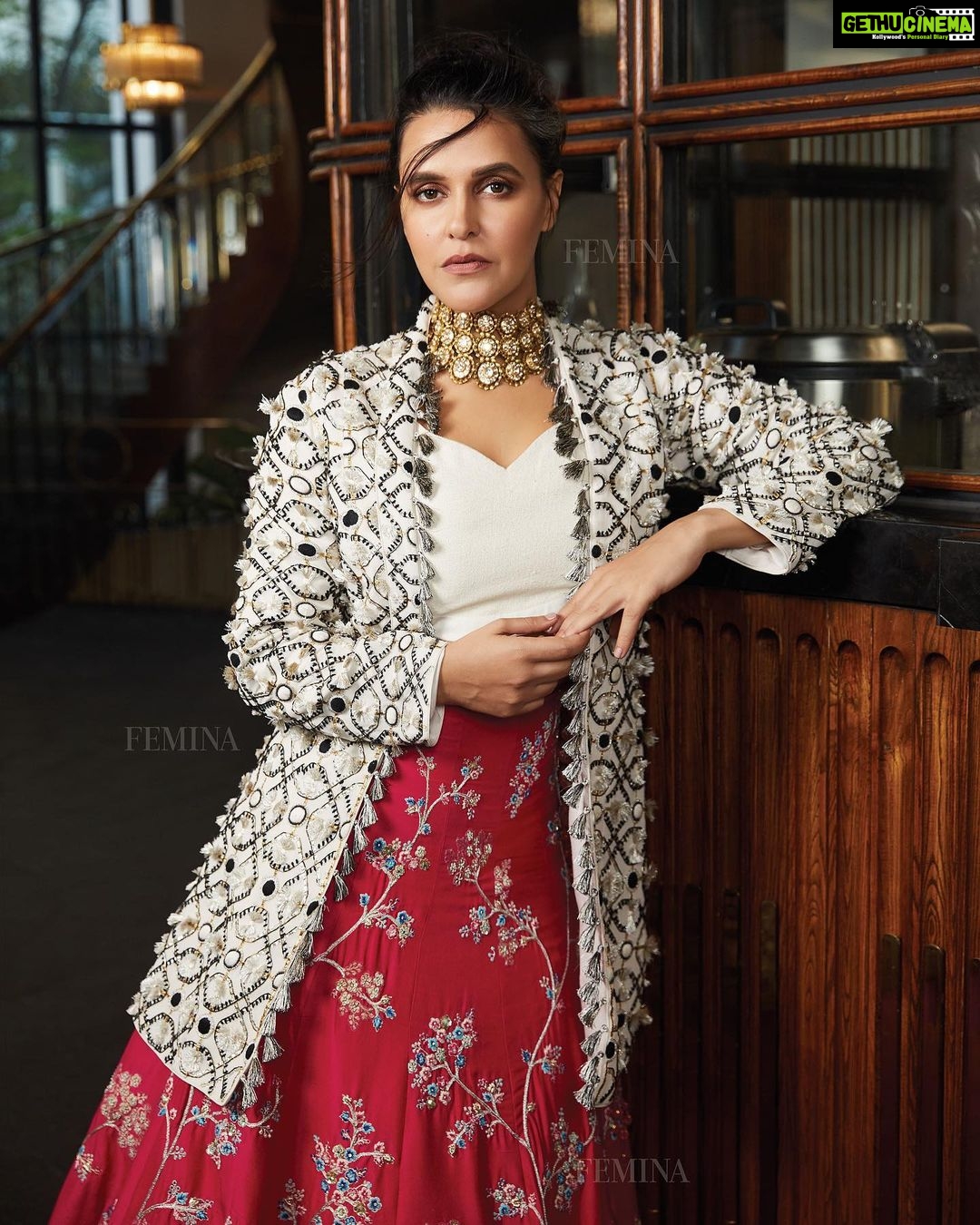 Neha Dhupia Instagram - When dressing up was a thing ! ... thank you @feminaindia #feminabrides #coverstory 📸 @meeteshtaneja #stayhomestaysafe