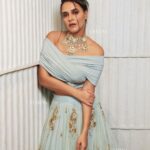 Neha Dhupia Instagram - Feelin blue ... @feminaindia #feminabrides #coverstory