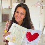 Neha Dhupia Instagram - My coping mechanism during this tough period has been to put a positive spin on everything. So for me, being homebound means 100% time with my baby girl and I truly cherish it. We’ve been doing some fun things together, but making this memory book has been an absolute delight. I know there’ll be many more craft masterpieces from her , but this is one of her first and with it, will remain a million sweet memories. We are crafting some beautiful memories together. Are you? Take up the #CraftingMemories challenge and make this time memorable for you & your kids! @indiacraftingmemories @fevicreate @momspresso #CraftingMemories #LockdownLove