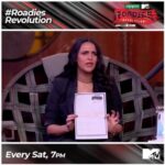Neha Dhupia Instagram - It’s Saturday ... time to tune into @mtvindia tonight at 7pm ... #roadiesrevolution ... its unstoppable 🤟👊 @mtvroadies #gangneha