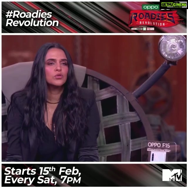 Neha Dhupia Instagram - Get ready for this roller coaster ride ... #roadiesrevolution premieres at 7pm tonight only on @mtvindia 🔥🥰🤣 @mtvroadies ... #gangneha