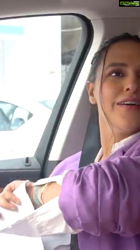Neha Dhupia Instagram - The all new @bmwindia_official X5 is all things luxury!✨ The panoramic sunroof and the gorgeous crystal shifter scream extravagance😍 . But but but.. the gesture control to manage the volume has got to be my favourite feature! Makes me feel like a complete boss!!💯 #BMWX5 #BossEveryRoad #BossMoment
