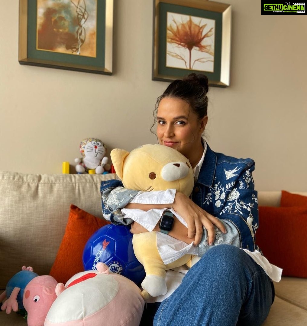 Neha Dhupia Instagram - I love the toys just as much as the little one does 😂😍 For me, one the best parts of motherhood is to see my baby daughter smile when I figure out just what she wants. It’s like magic! And then there are times when I spend a considerable amount of time figuring out just what she needs, especially when it comes to nutrition and health. I recently learned about combination vaccines like DTP. These vaccinations protect little ones from multiple diseases without as much pain and fewer visits to the doctor’s clinic. Additionally, these vaccines are WHO prequalified and used around the world. For quite a few reasons, they are indeed the right choice for kids. Issued in public interest by Sanofi Pasteur #YourCareQuotient #Mom #MomCare #Vaccine #Health