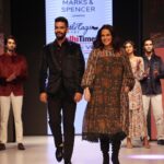 Neha Dhupia Instagram - It was a pleasure walking for one of my favorite brands with my most favourite person @angadbedi 😍 especially when they combined classic heritage prints with contemporary, most comfy silhouettes. Absolutely loved it!! #MandSIndia #FusionCollection @marksandspencerindia 📸 @lakshaysachdevaphotography
