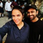 Neha Dhupia Instagram - A- team … or should I say team ‘S’ … thank you for making me a part of #sanak … big ups to you @kanishk.varma … you have a great future and it’s bloody bright! All the best bud!!! Big cheers to the team… you know who you all are , and you all are loved, truly! Thanks you #vipul @aashin_shah 💕… out now on @disneyplushotstar