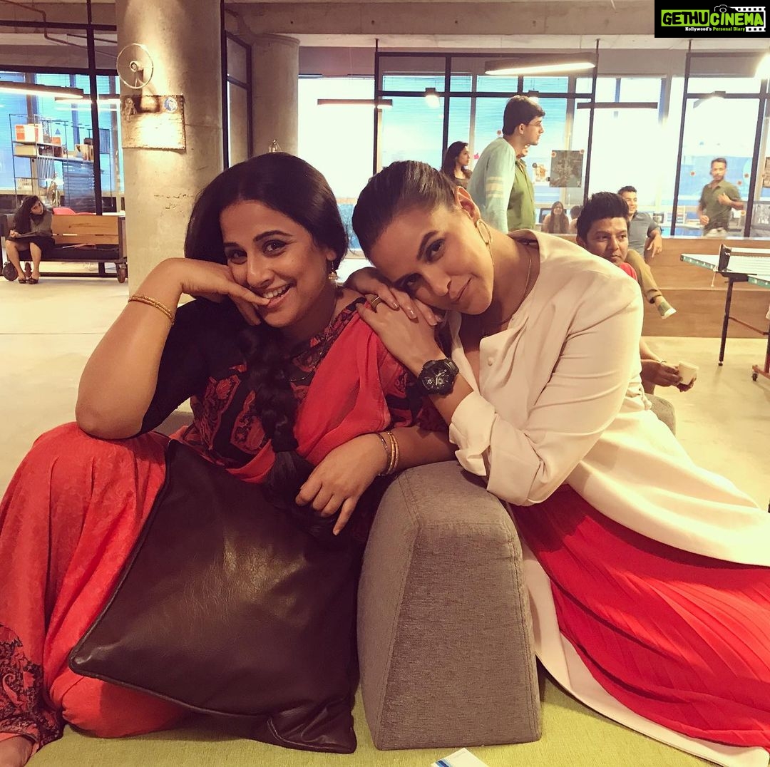 Neha Dhupia Instagram - As We complete Two years of #tumharisulu today .... I can’t thank @atulkasbekar @sureshtriveni @tanuj.garg @findingshanti @ellipsisentertainment @manavkaul @vjymorea and ofcourse @balanvidya enough times for making me a part of #sulu s world . Also saying this for the 💯 th time ... @balanvidya I adore you 🥰🥰🥰